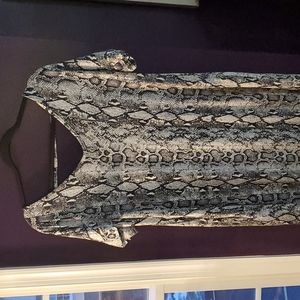NWT: Snakeskin Maxi Dress Size L